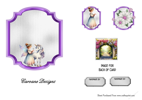 Matching insert sheet for the design sheet - Enchanted Garden 4
