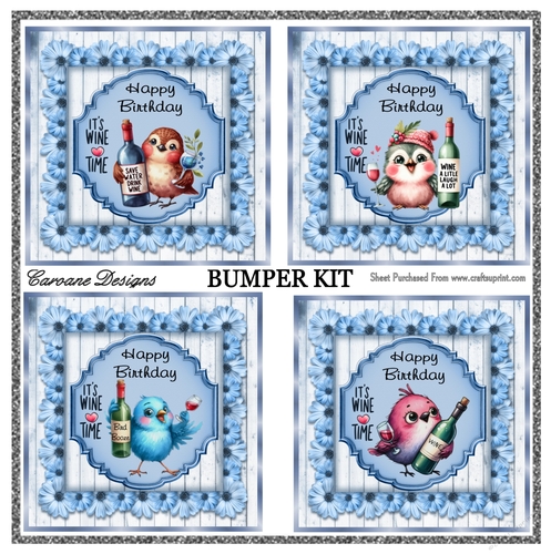 Boozy Birds Bumper Kit 56 - 9 page bumper kit
