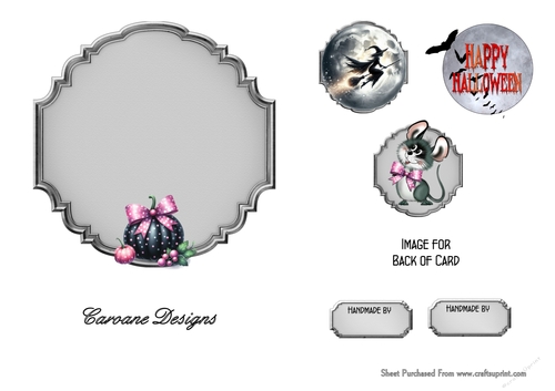 Matching insert sheet for the design sheet - Spooky Halloween 3