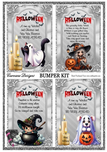 Halloween Mischief Bumper Kit 61 - 9 page bumper kit