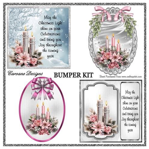 Candles for Christmas Bumper Kit 64 - 9 page bumper kit