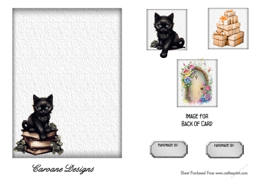Matching insert sheet for the design sheet - Kitties Galore 3
