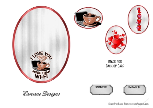 Matching insert sheet for the design sheet - Funny Valentines 5
