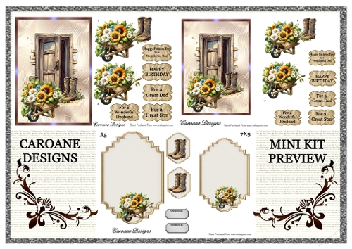Country Doors 1 - 4 page Mini kit