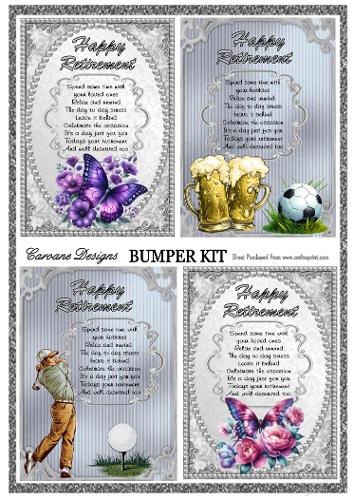 Happy Retirement Bumper Kit 78 - 9 page bumper kit