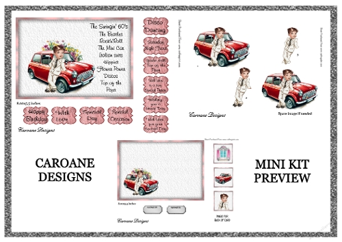 Back in the Day 3 - 4 page Mini kit