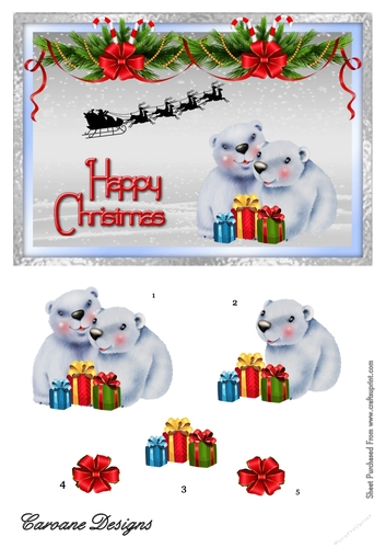Hes Been - A5 card front with decoupage
