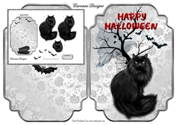 Shaped card mini kit-2 sheets - Classic Halloween