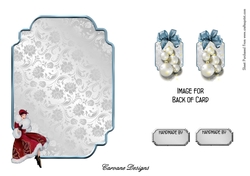 Matching insert for the design sheet - Parisian Christmas