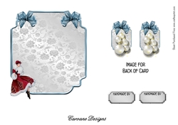 Matching insert for the design sheet - Lovely Lady at Christmas