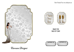 Matching insert for the design sheet - Art Deco New Year 2