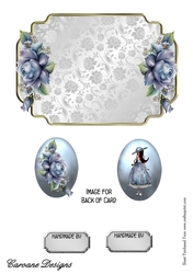 Matching blank insert for the design sheet - Pretty Little Missy