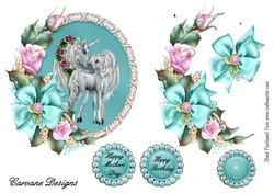Cameo 2 - 6x6 inch circular topper with Decoupage
