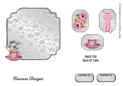Matching insert for the design sheet - Elephant in a Teacup