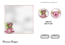 Matching insert for the design sheet - Fairy in a Teacup
