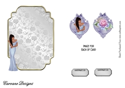 Matching blank insert for the design sheet - Deco Beauty Foxgloves