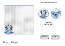 Matching insert for the design sheet - Enchanted Fox in a Teacup