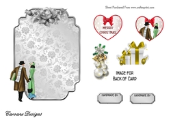 Matching blank insert for the design sheet - Welcome Home for Christmas