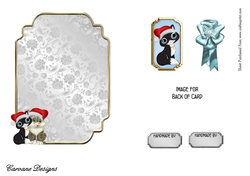 Matching insert for the design sheet - Cute Christmas Kitties