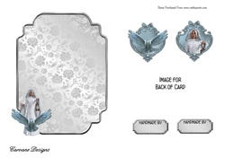 Matching blank insert for the design sheet - Mystical Christmas 1