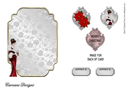 Matching insert sheet for the design sheet - Art Deco Christmas 2