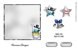 Matching blank insert for the design sheet - Snow Christmas 2
