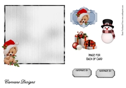 Matching blank insert for the design sheet - Snow Christmas 3