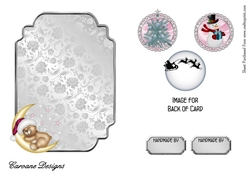 Matching insert for the design sheet - Pink and Silver Christmas 5