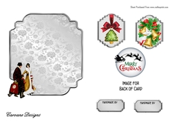 Matching insert for the design sheet - Christmas Shopping 1