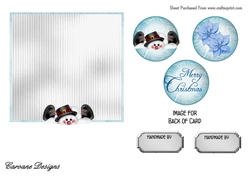 Matching insert for the design sheet - Frosty the Snowman 1