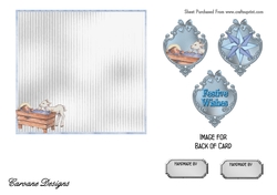 Matching blank insert for the design sheet - A Child is Born