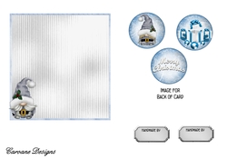Matching blank insert for the design sheet - Christmas Gnomes
