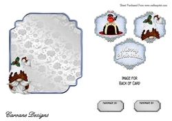 Matching insert for the design sheet - Christmas Pudding Gnome