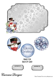 Matching insert for the design sheet - Merry Christmas 1