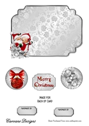 Matching insert for the design sheet - Merry Christmas 2