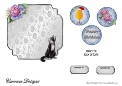 Matching insert sheet for the design sheet - Rupert and the Roses