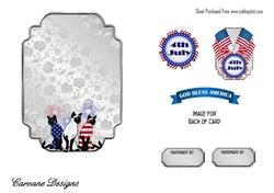 Matching blank insert sheet for the design sheet - 4th July 1