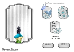 Matching insert sheet for the design sheet - Get Well Soon 13
