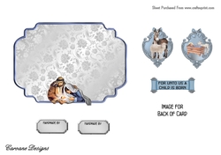 Matching blank insert sheet for the design sheet - Miracle in Bethlehem 2