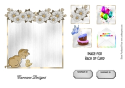 Matching blank insert sheet for the design sheet - Crazy Cat Lady 6