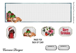 Matching blank insert for the design sheet - Christmas DL topper 5