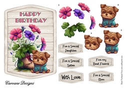 Its My Boot - 7x5 inch topper with decoupage 