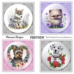 Beautiful Puppy Dog Bumper Kit 8 - 10 sheets, Card fronts, decoupage, inserts, and greeting boxes