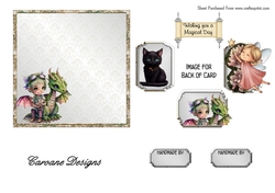 Matching insert sheet for the design sheet - Fairy Doors 4