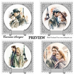 Love is in The Air Bumper Kit 16 - 10 sheets, Card fronts, decoupage, inserts, and greeting boxes