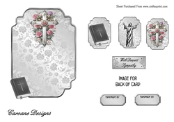 Matching insert sheet for the design sheet - Sympathy Cross 3