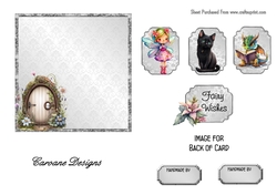 Matching insert sheet for the design sheet - DIY Fairy Doors 1