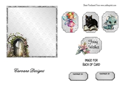 Matching insert sheet for the design sheet - DIY Fairy Doors 2