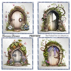 cup1215103_21555 - DIY Fairy Doors Bumper Kit 21 - 10 sheets, Card fronts, decoupage, inserts, and greeting boxes