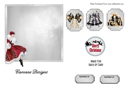 Matching insert sheet for the design sheet - Art Deco Christmas 2